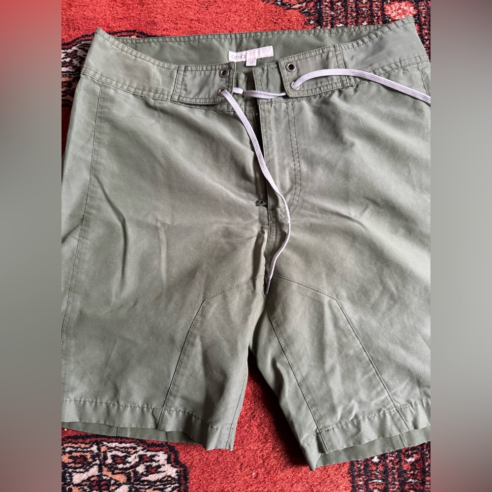 Onia green boardshorts 30